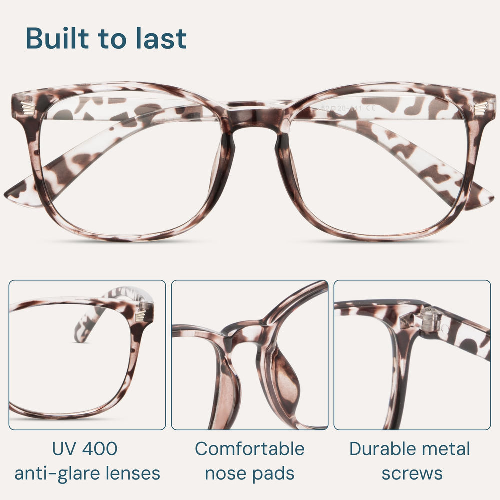 Gaoye leopard blue light glasses suitable for night scrolling to support sleep