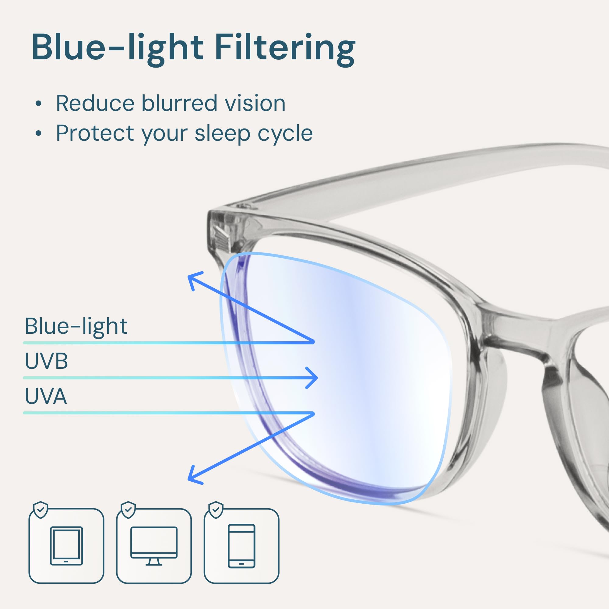 Gaoye lightweight frame blue light glasses for all-day wear and comfort.