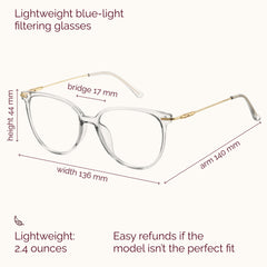 Gaoye lightweight metal frame blue light glasses protecting eyes during extended screen time