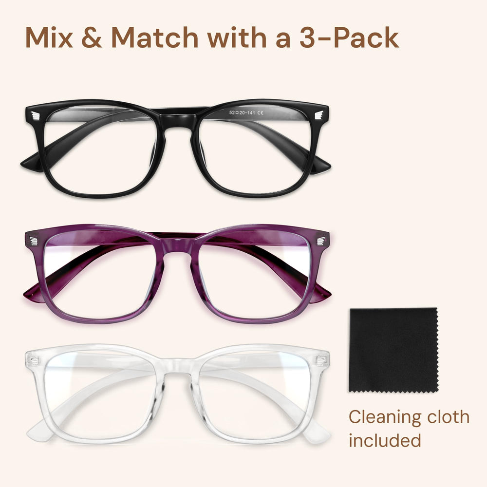 Gaoye model wearing glasses at desk for comfortable screen time