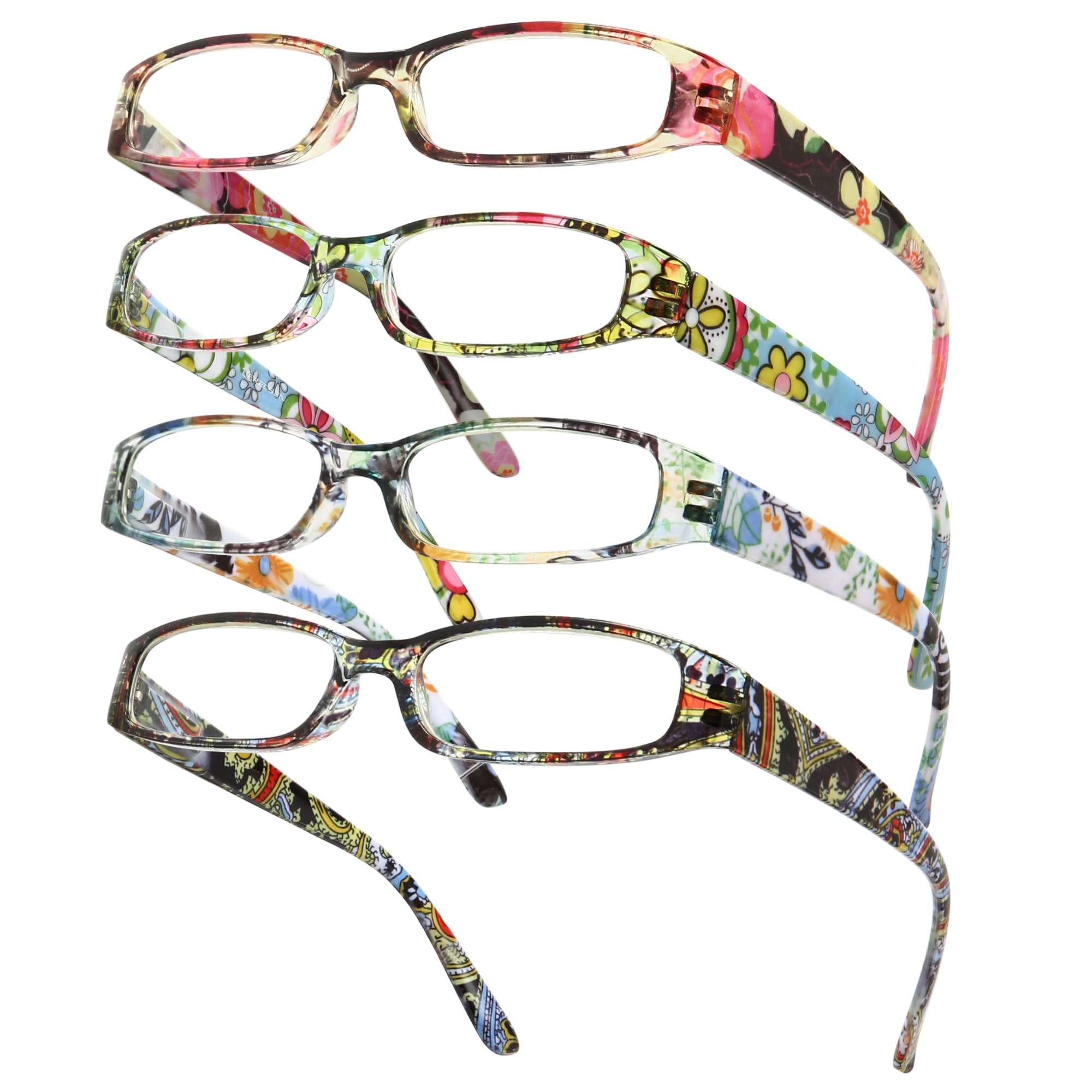 Gaoye +2.75 readers in navy pattern with blue light blocking for comfortable screen time.