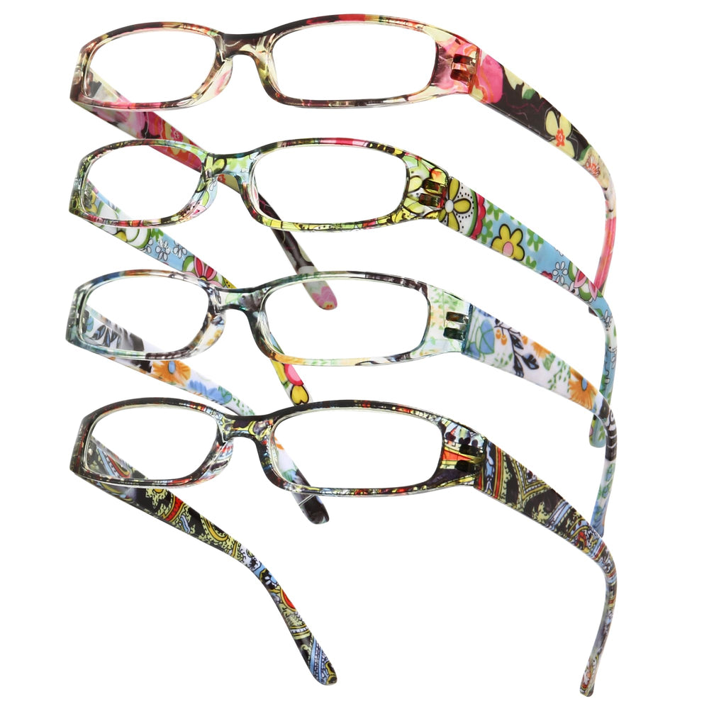 Gaoye +2.75 readers in navy pattern with blue light blocking for comfortable screen time.
