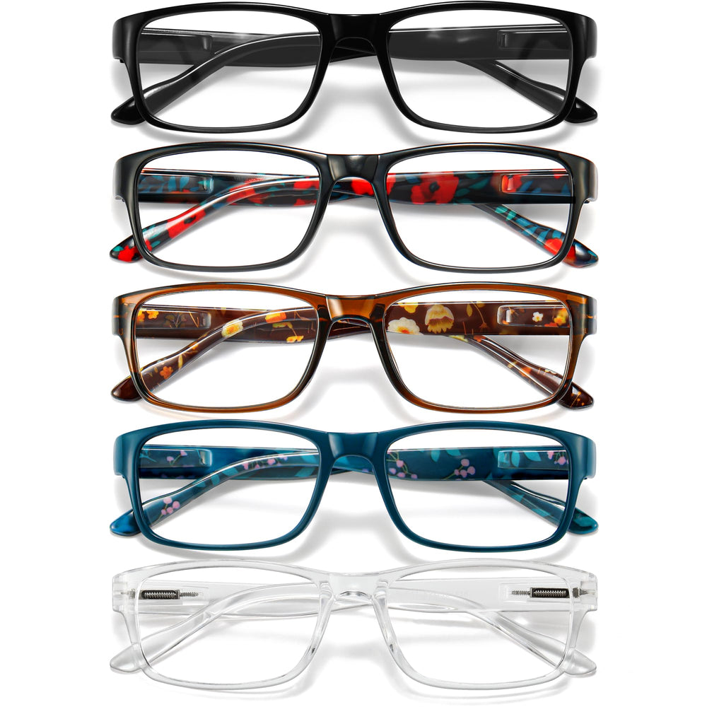 Gaoye reading glasses all-day setup with clear lenses for relaxed reading