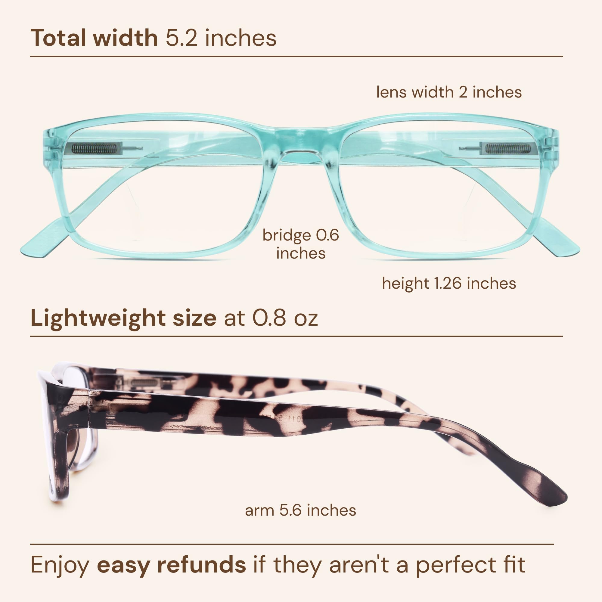 Gaoye reading glasses on desk with notebook, ideal for late-night reading.