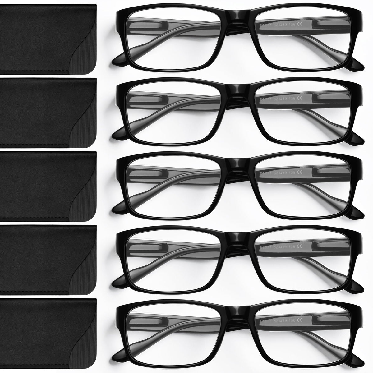 Gaoye reading glasses blue light blocking case for late-night reading.