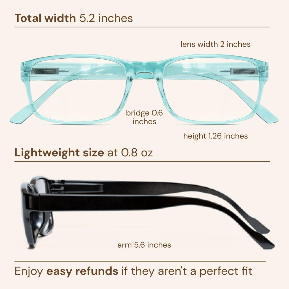 Gaoye reading glasses lightweight profile for easy wear