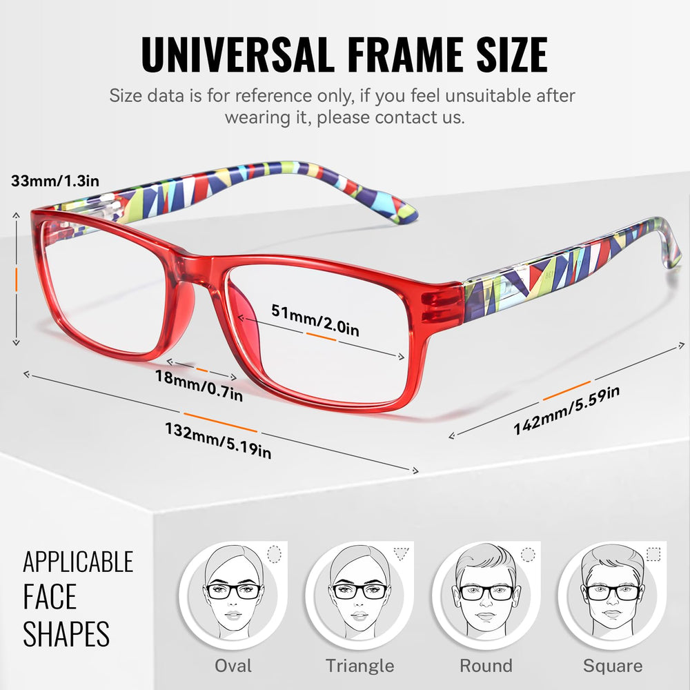 Gaoye reading glasses with spring hinges provide flexible comfort all day.