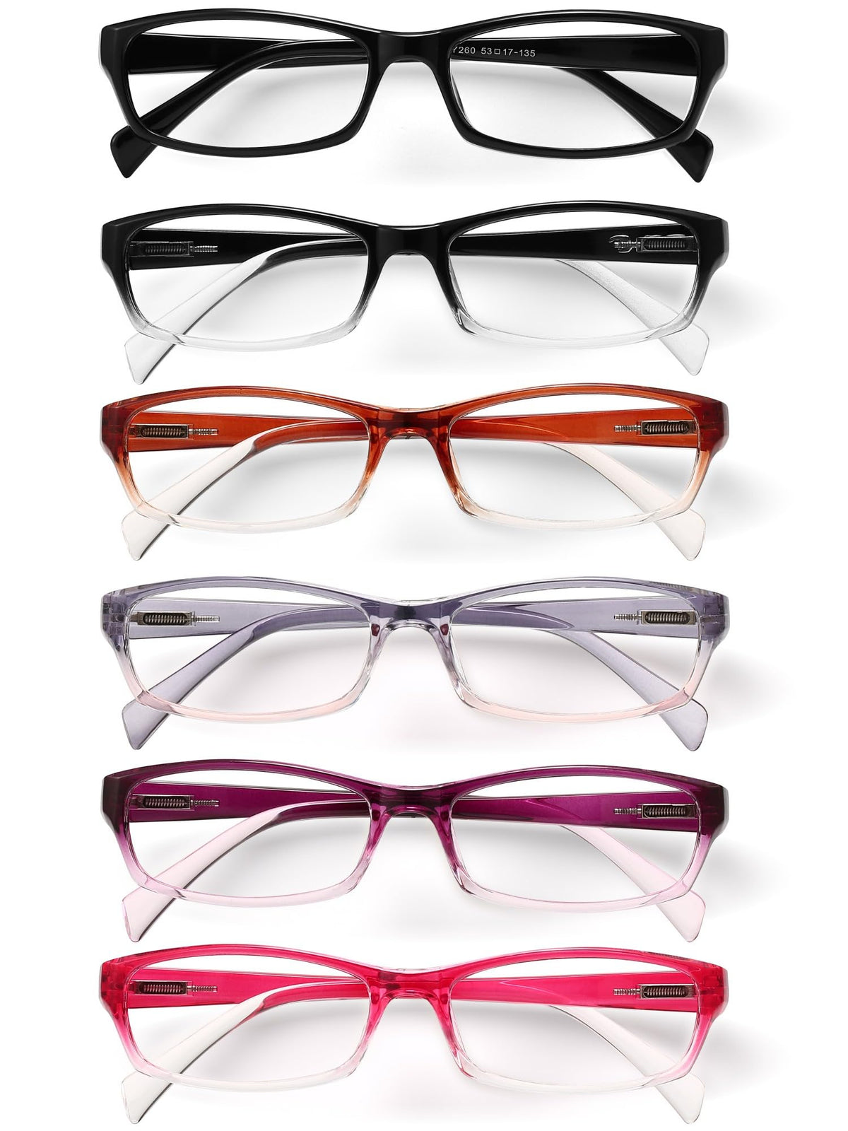 Gaoye reading glasses women six-pack with blue light protection for comfortable reading.