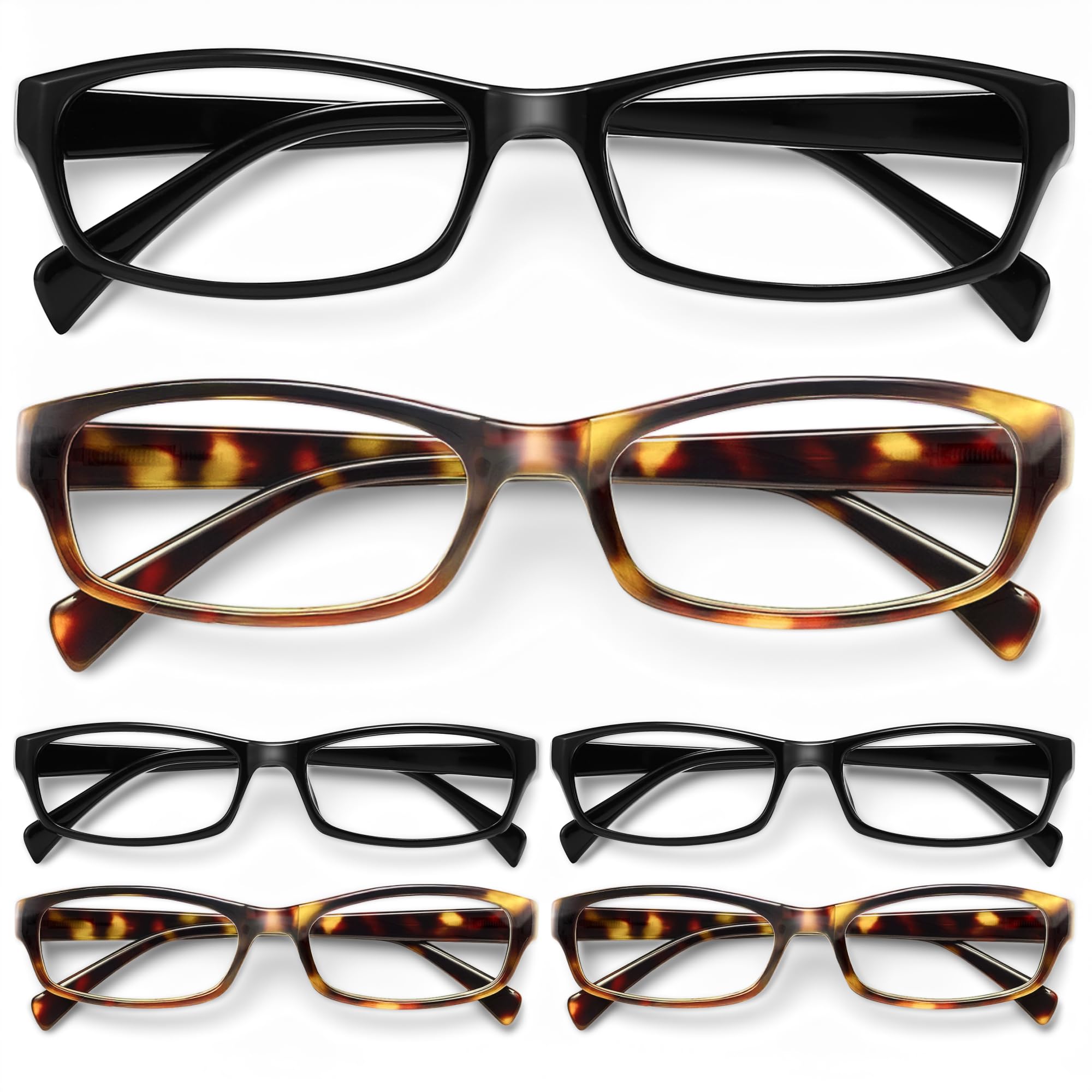 Gaoye reading glasses for women, 6-pack front view for daily wear.