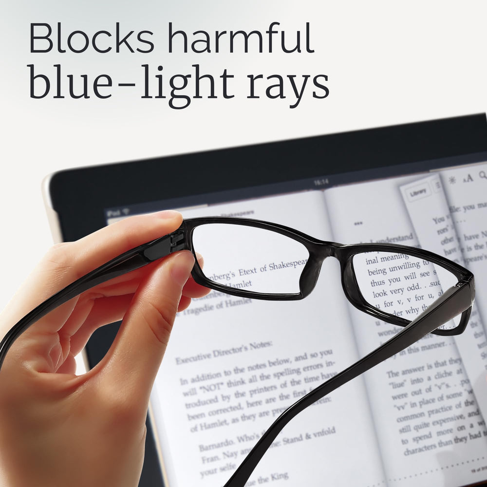 Pattern-print frames add a playful, stylish touch.
