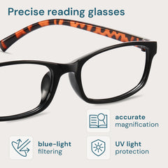 Gaoye women's fashion reading glasses with spring hinges for comfortable wear.