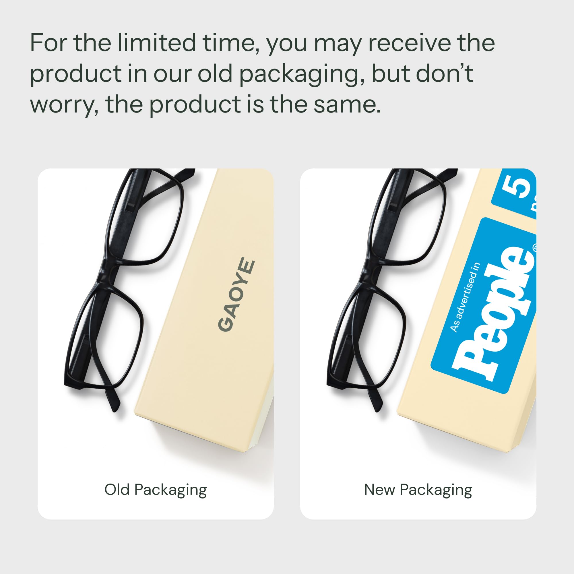 Gaoye reading glasses worn for comfortable all-day use