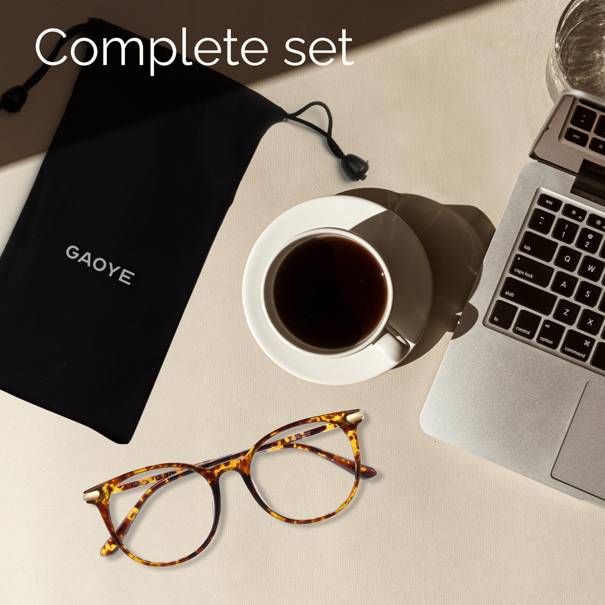 Gaoye retro round eyewear on model for everyday style and distraction reduction.