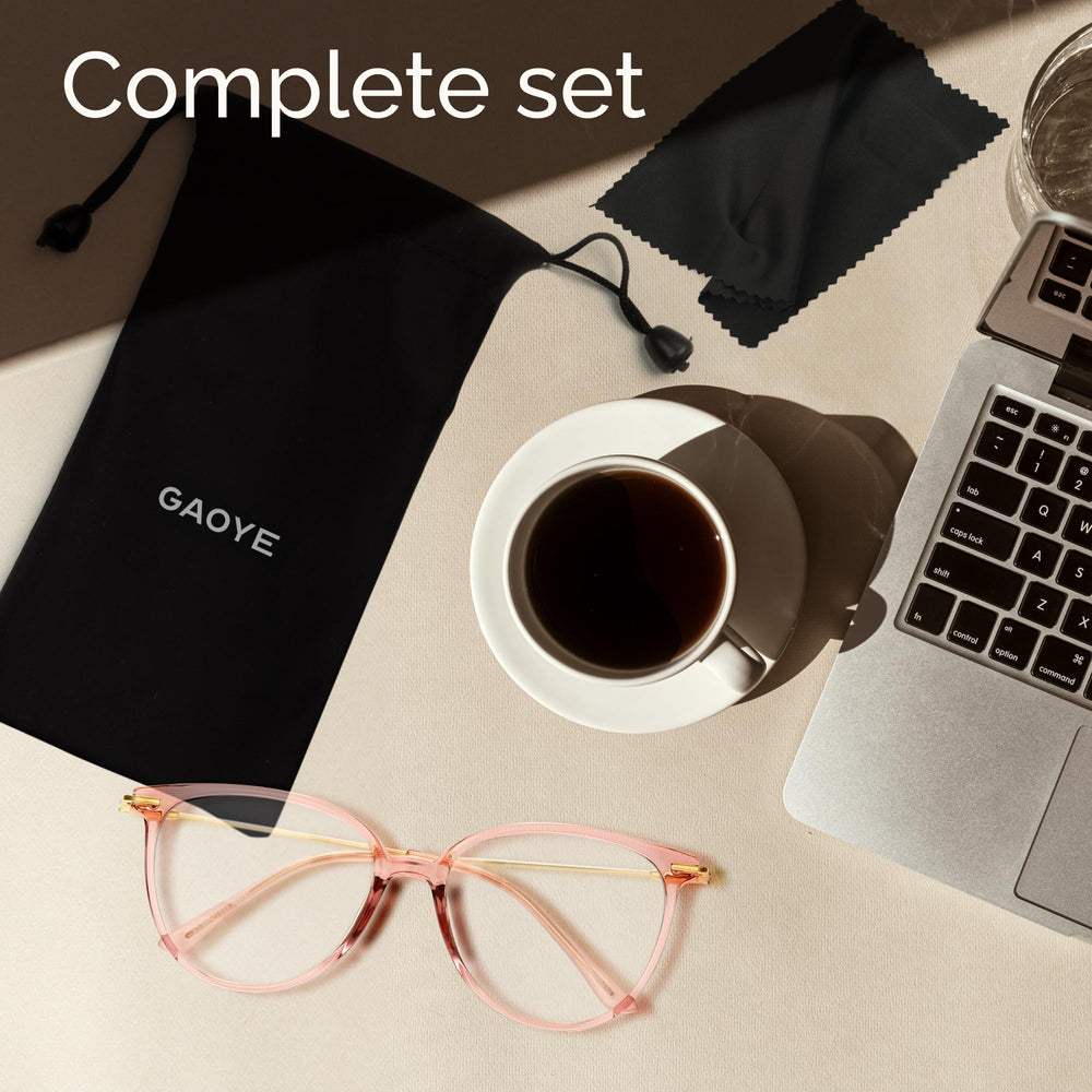 Gaoye soft case included protects glasses while traveling