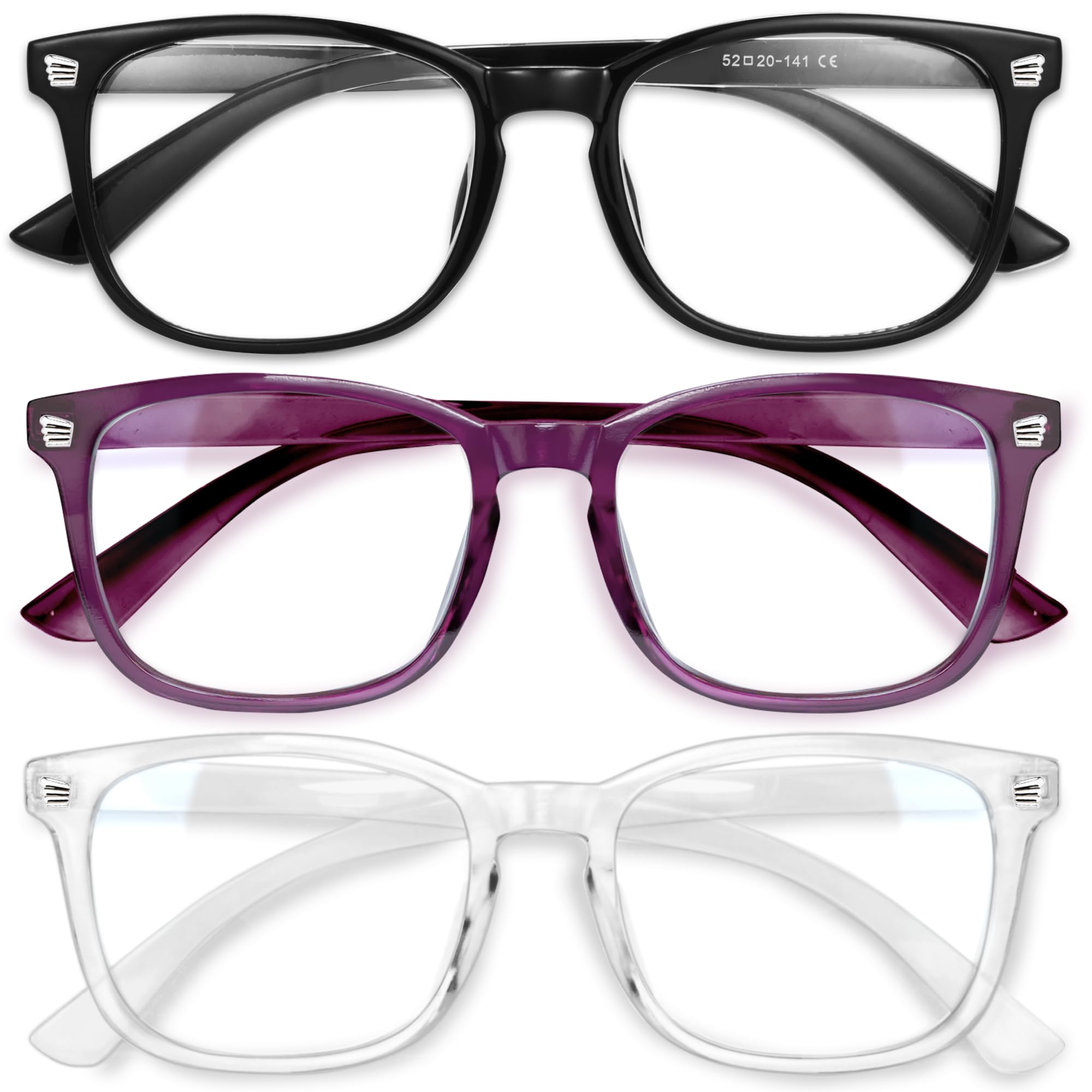 Gaoye three-pack display box shows versatile eyewear options