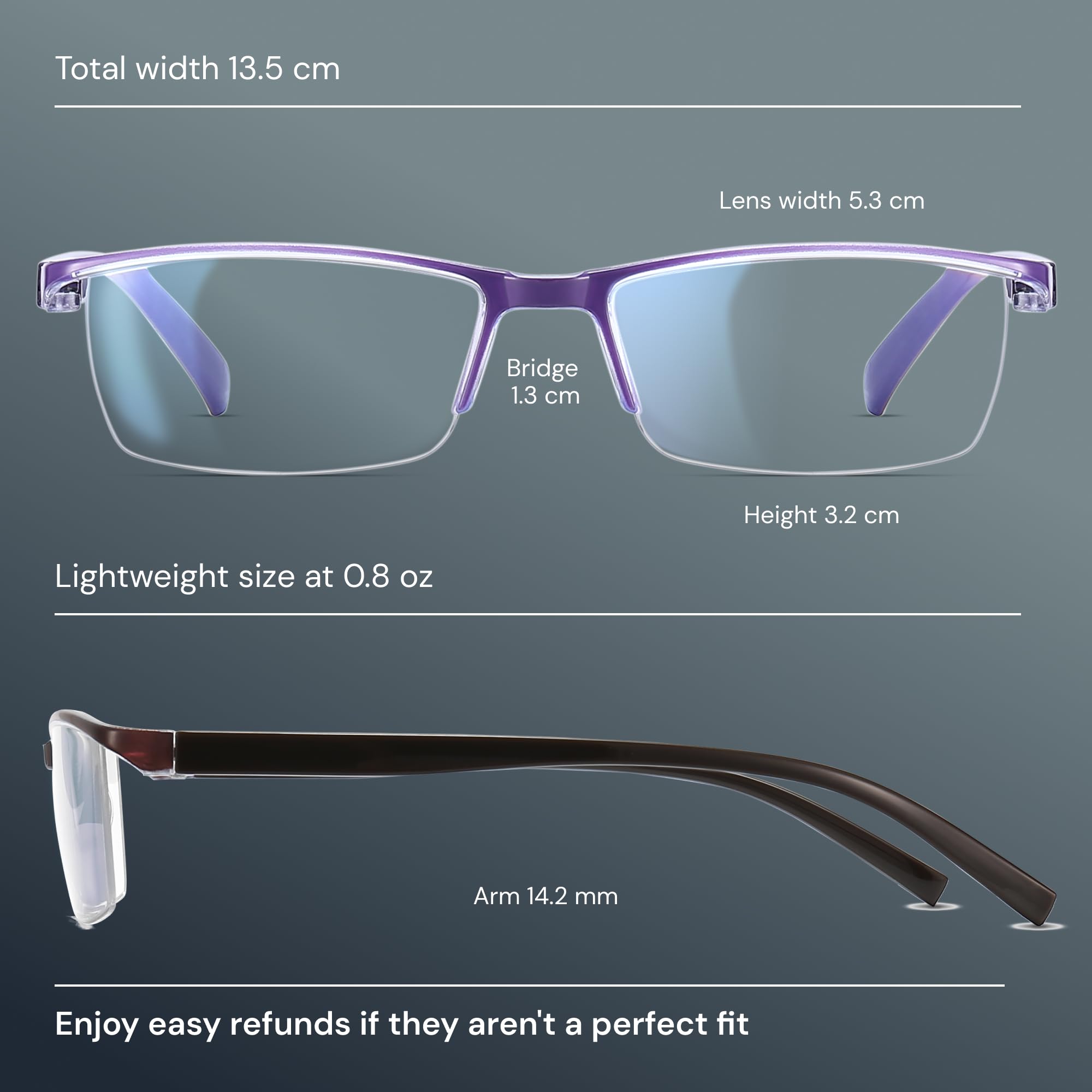 Gaoye TR90 durable-frame reading glasses, lightweight and comfortable wear.