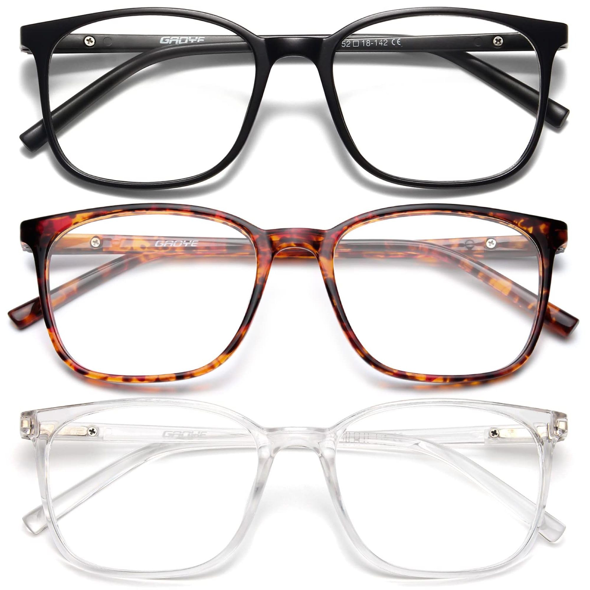 Gaoye Ultralight blue light glasses front view protecting eyes during screen time