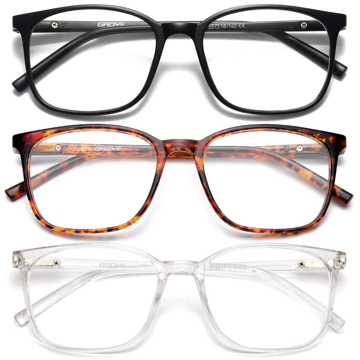 Gaoye Ultralight blue light glasses front view protecting eyes during screen time