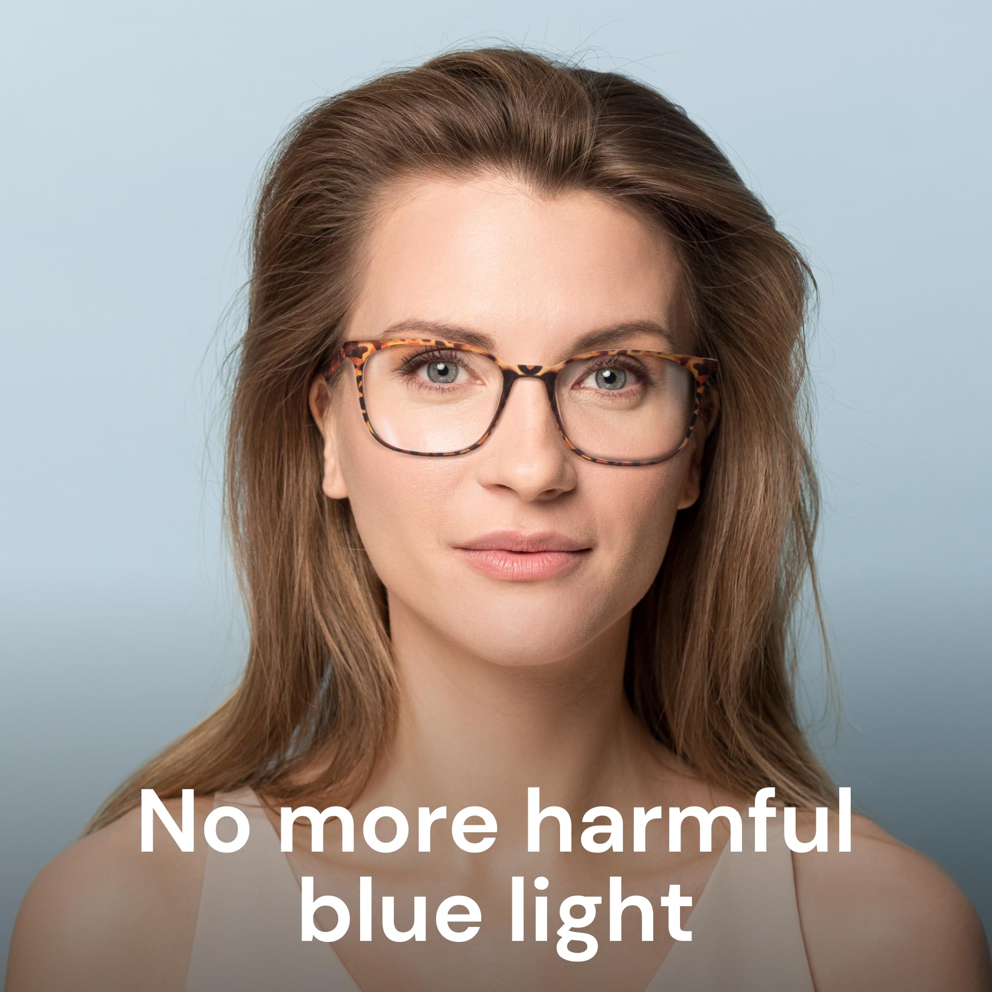 Gaoye blue light glasses on face during screen work for daily use