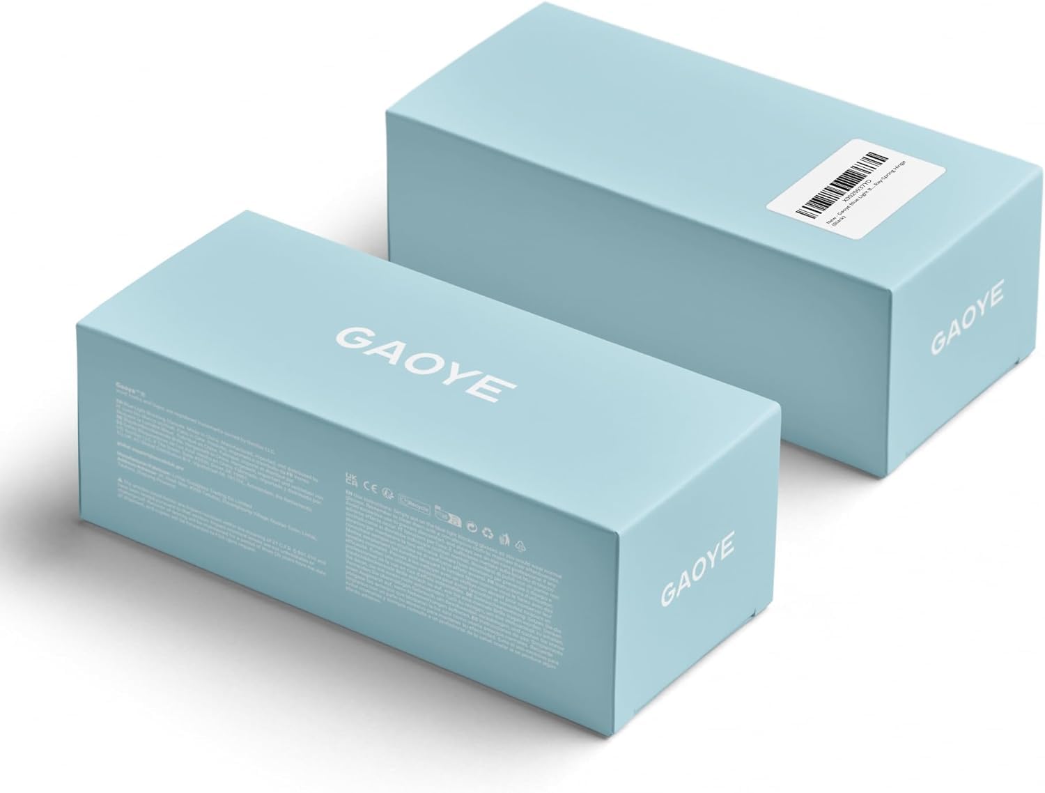Gaoye Ultralight blue light glasses packaging view for travel and storage