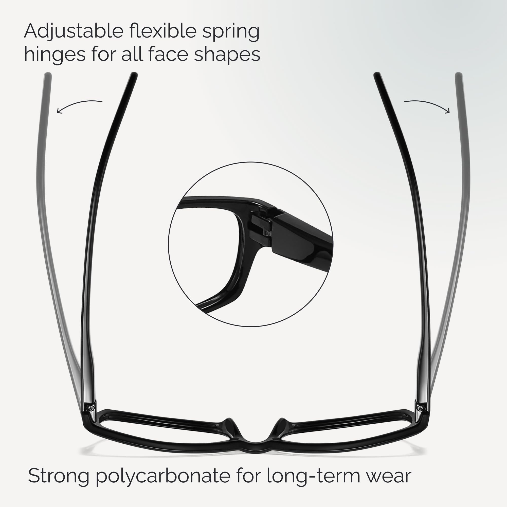 Gaoye women’s reading glasses crafted from durable PC material.