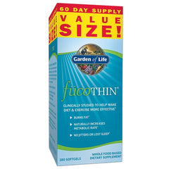 Garden of Life FucoThin bottle front for daily supplement use.