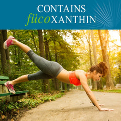 Garden of Life FucoThin softgels closeup highlights non-stimulant fat burning.