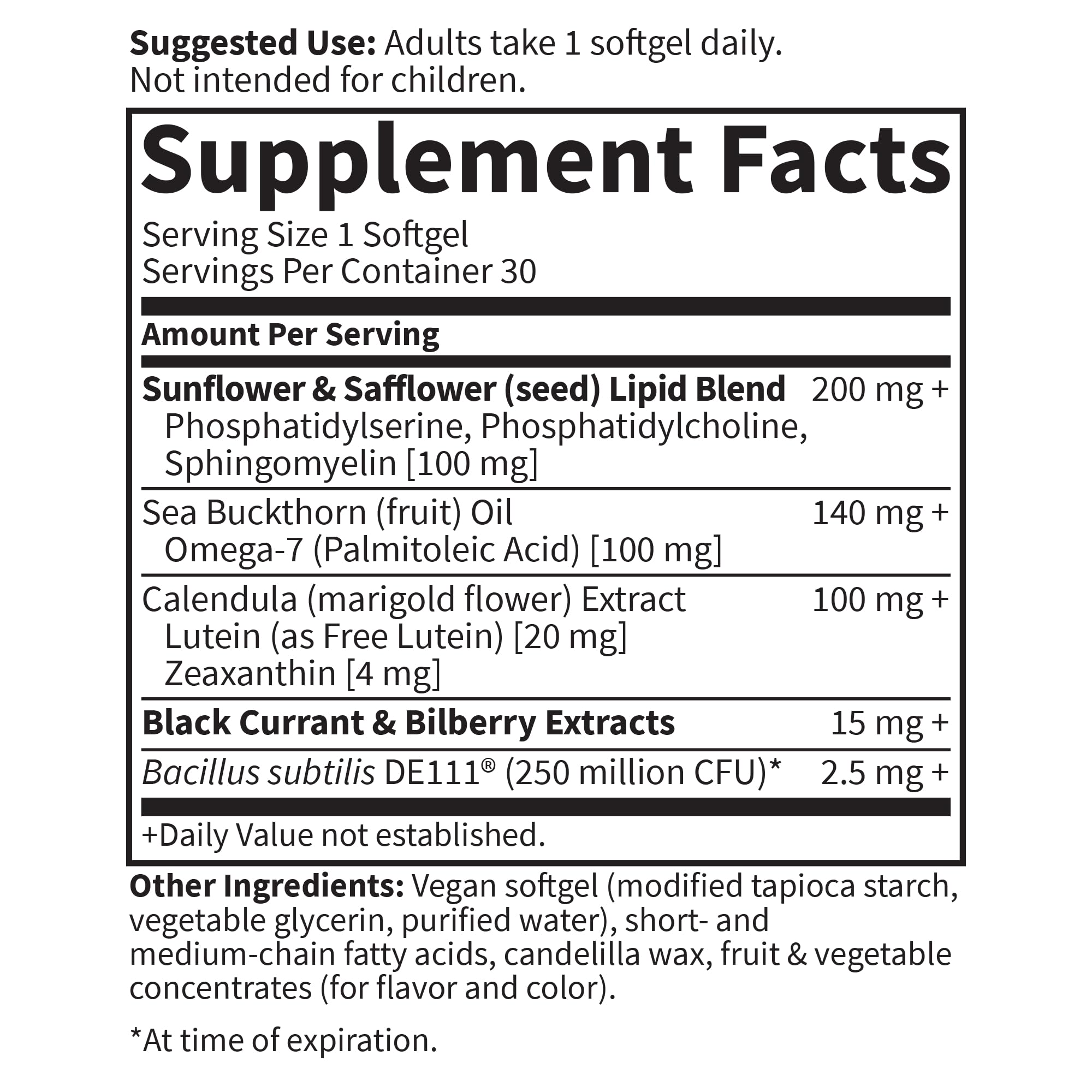 Berry flavor enhances each dose of Garden of Life Eye Health