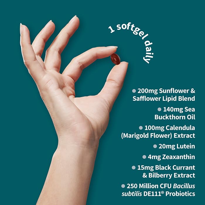 One vegan softgel daily serving for Garden of Life Eye Health