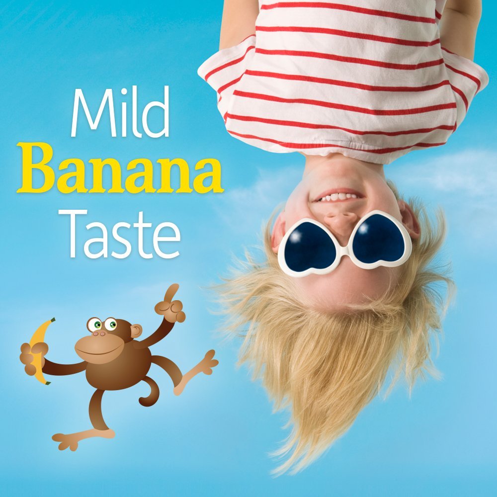 Garden of Life Kids fruit-veggie prebiotics blend promotes healthy gut flora.