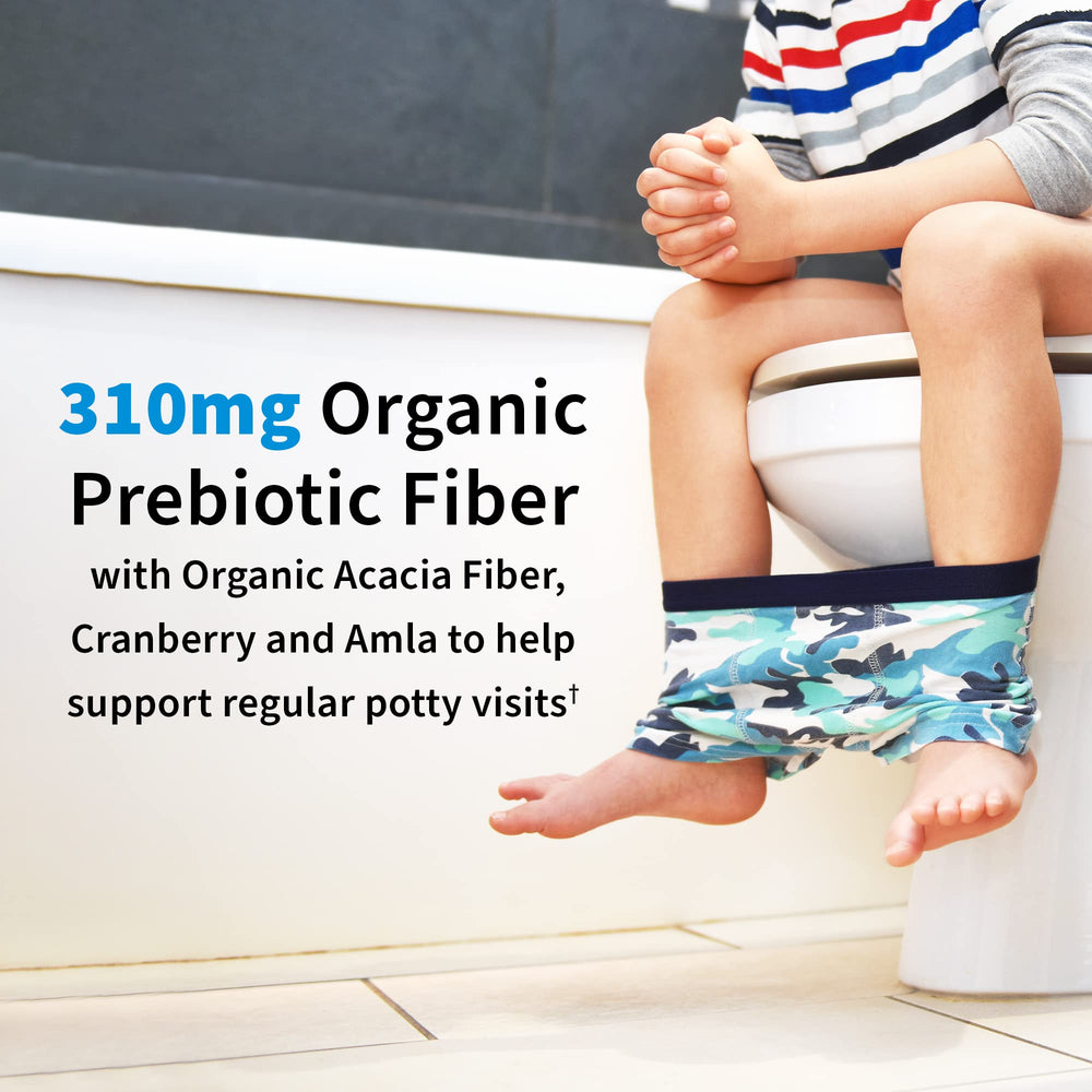 Chewables in the Garden of Life Kids Probiotics bottle invite easy daily use.