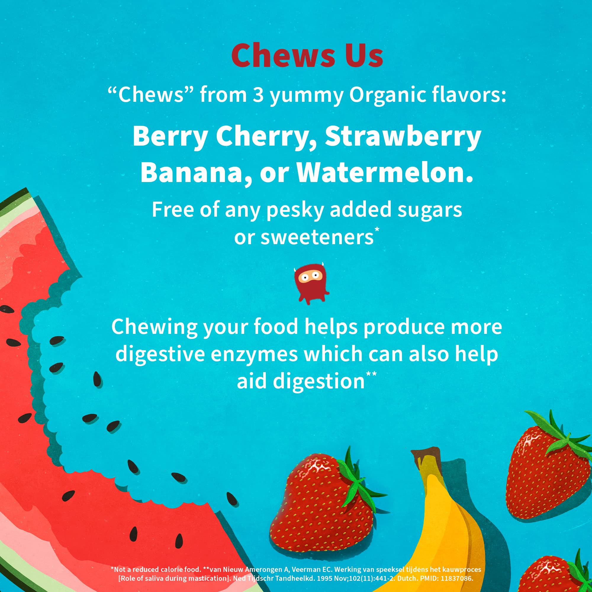 Kid-friendly daily probiotic routine is shown with Garden of Life packaging and 30 chewables.