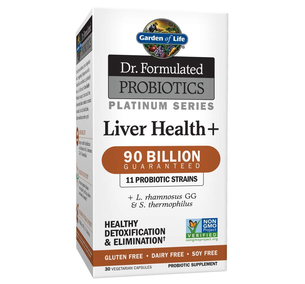 Garden of Life Liver Health+ bottle for daily detox and digestion support