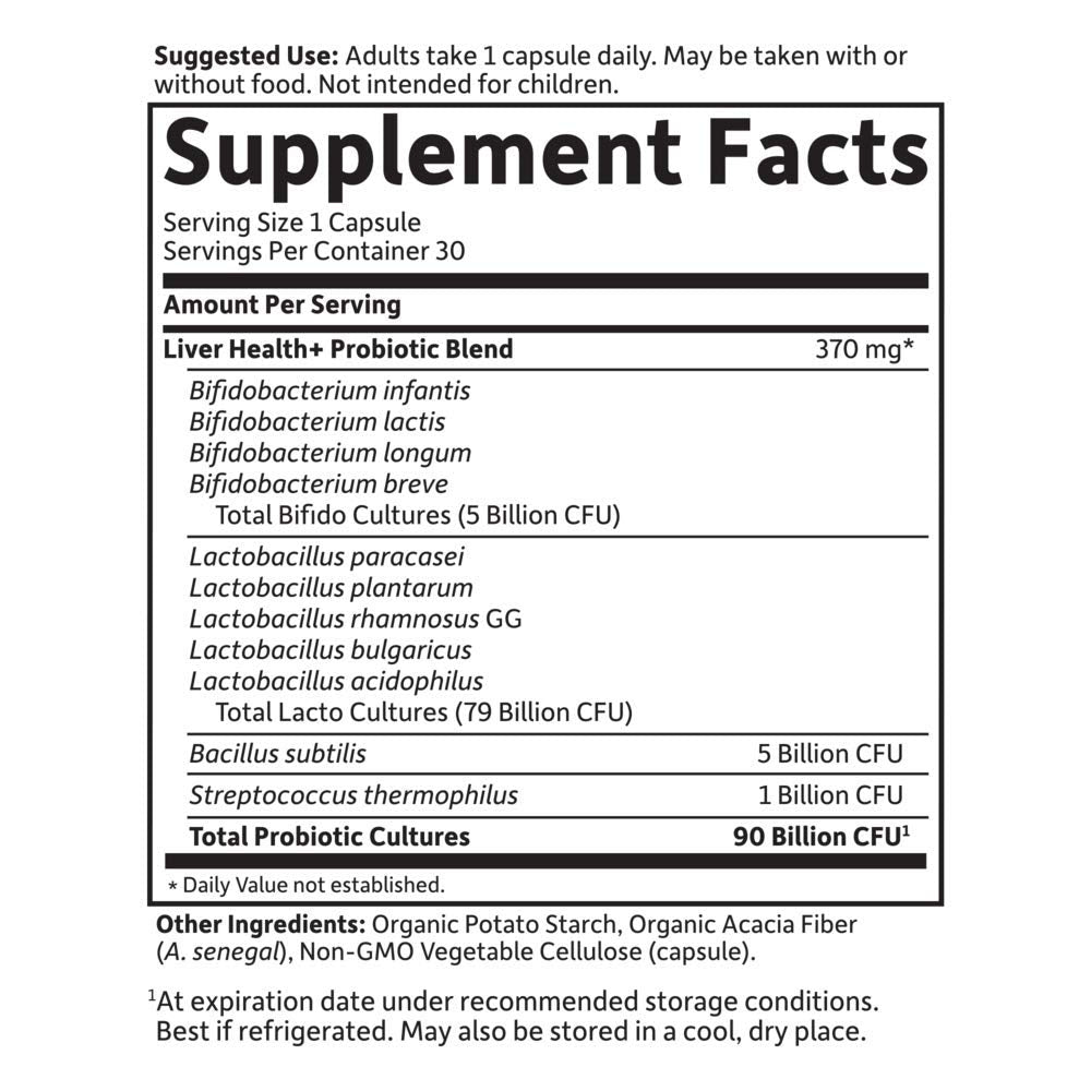 Garden of Life Liver Health+ suited for vegan and gluten-free diets