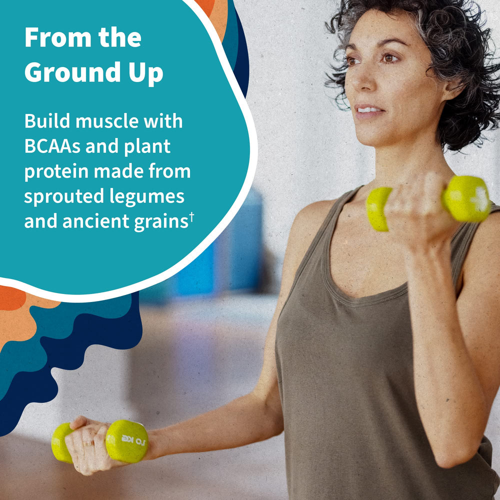 Garden of Life Organic Vegan Protein Powder label confirms certifications and gluten-free status