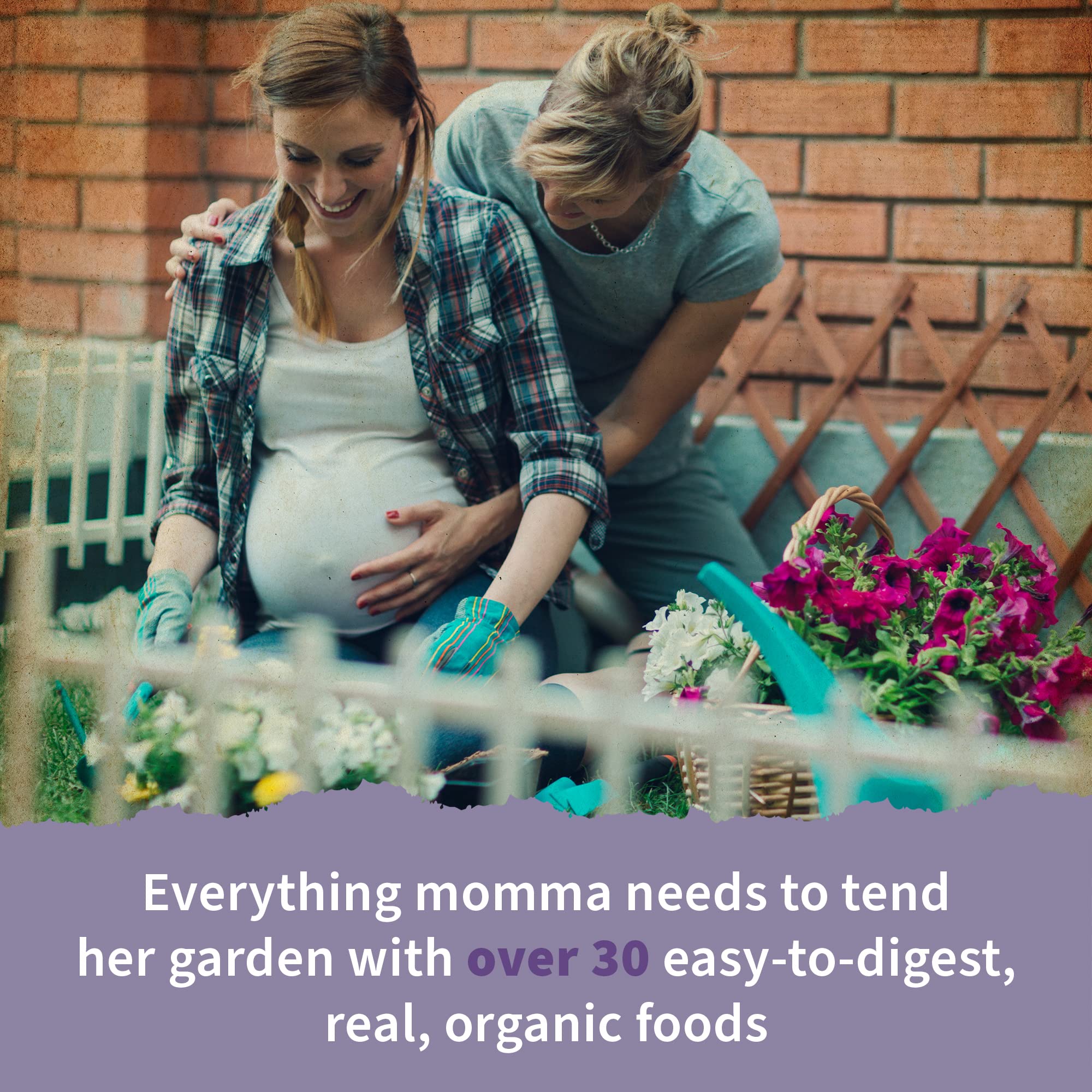 Garden of Life Organics Prenatal whole-food nutrition featuring 30+ organic fruits and herbs.