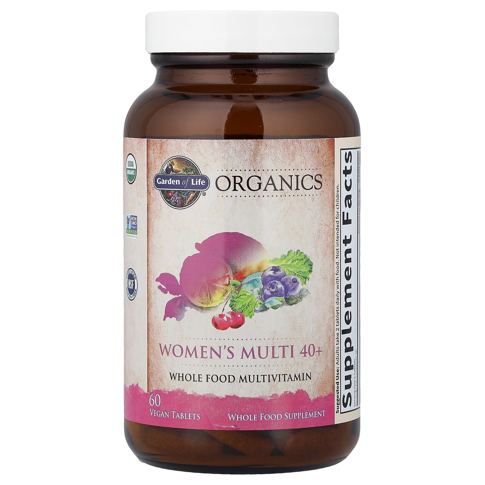 Organic fruits and herbs blend from Garden of Life Organics Women 40+.