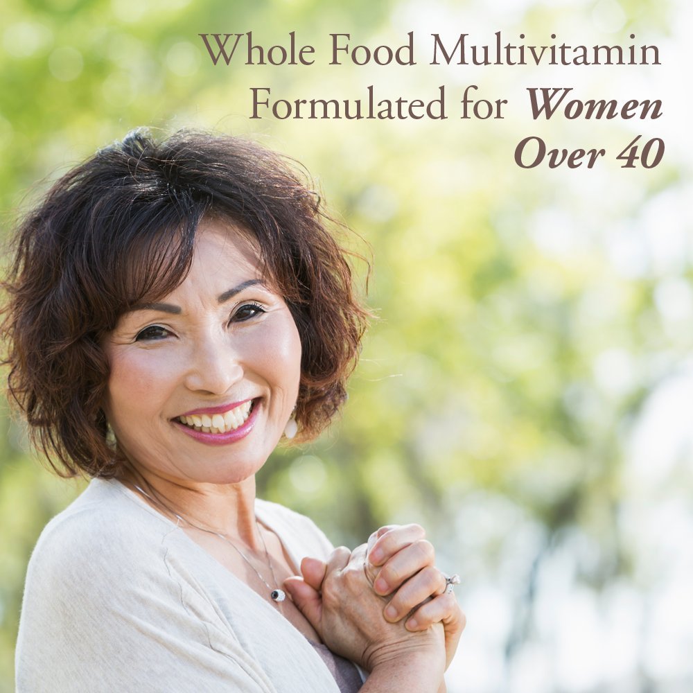 Garden of Life Organics Women 40+ multivitamin ingredients list emphasizes 30+ organic fruits and herbs
