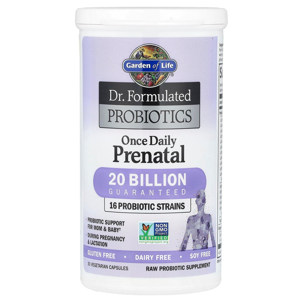 Garden of Life prenatal probiotic ingredients include Lactobacillus and Bifidobacteria.