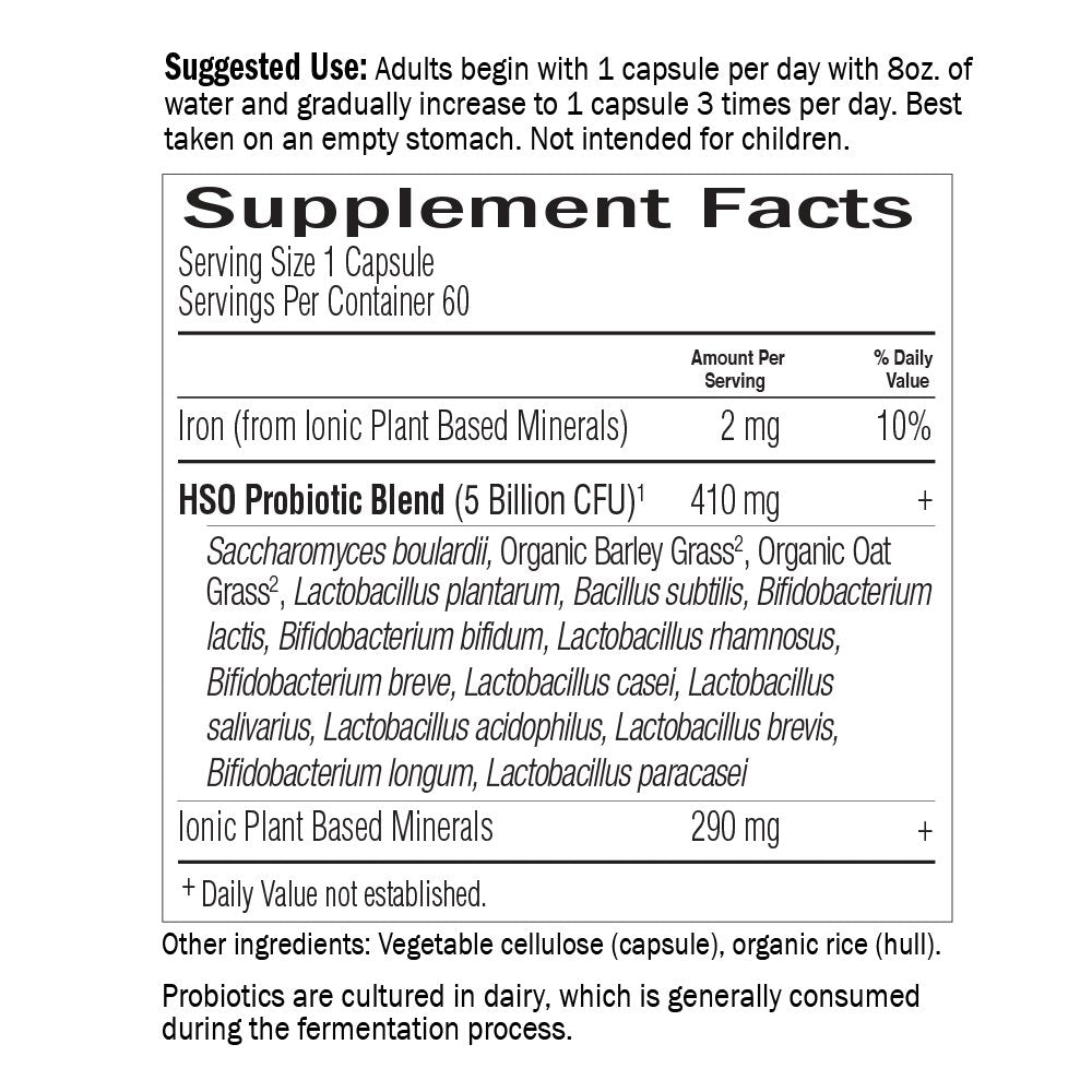 Garden of Life Primal Defense Ultra 15 billion CFU and 13 strains.