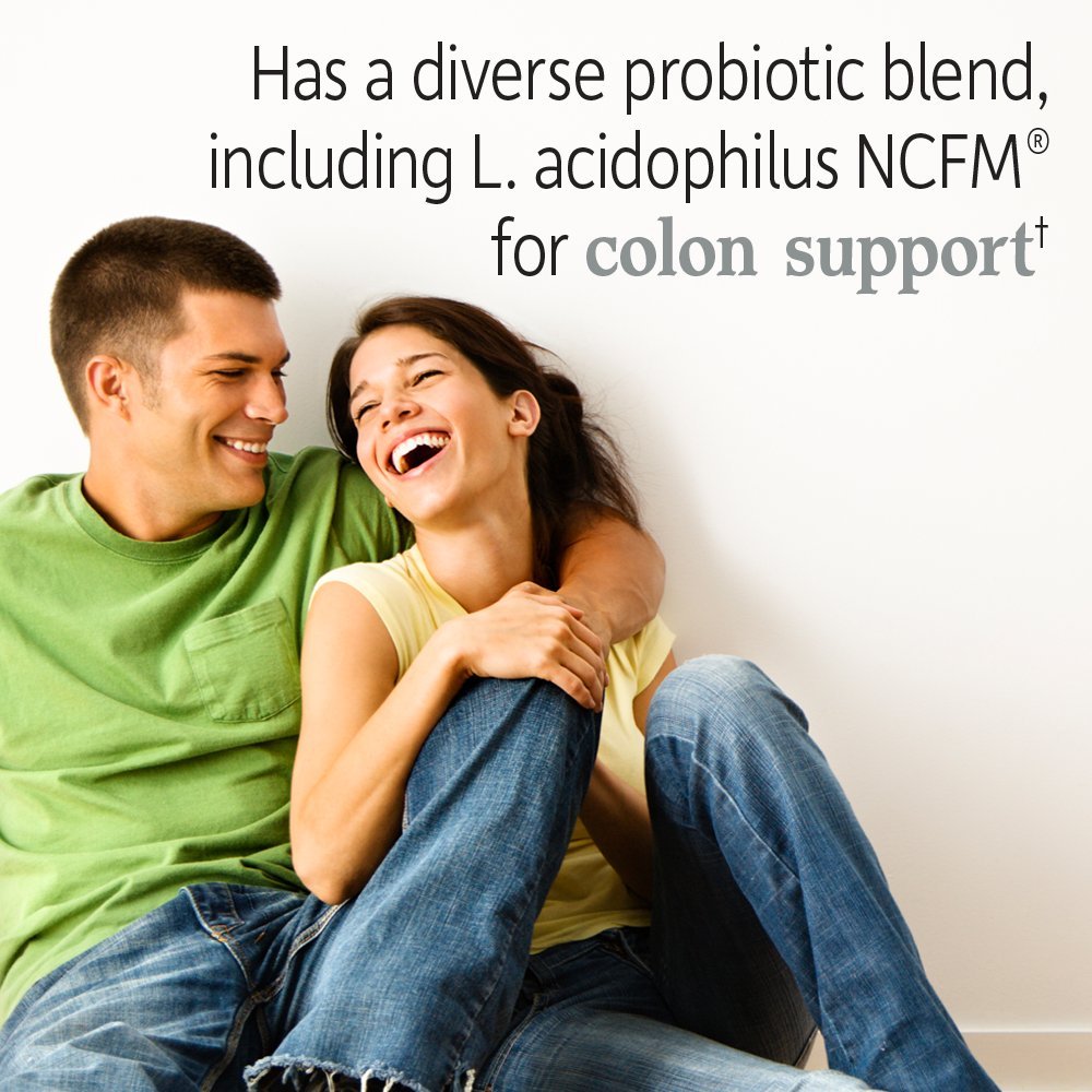 Garden of Life Probiotics bottle shows 15 strains for gut and immune support.