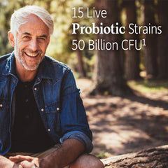 Garden of Life Prostate+ cranberry and fiber panel highlights gut-friendly ingredients.