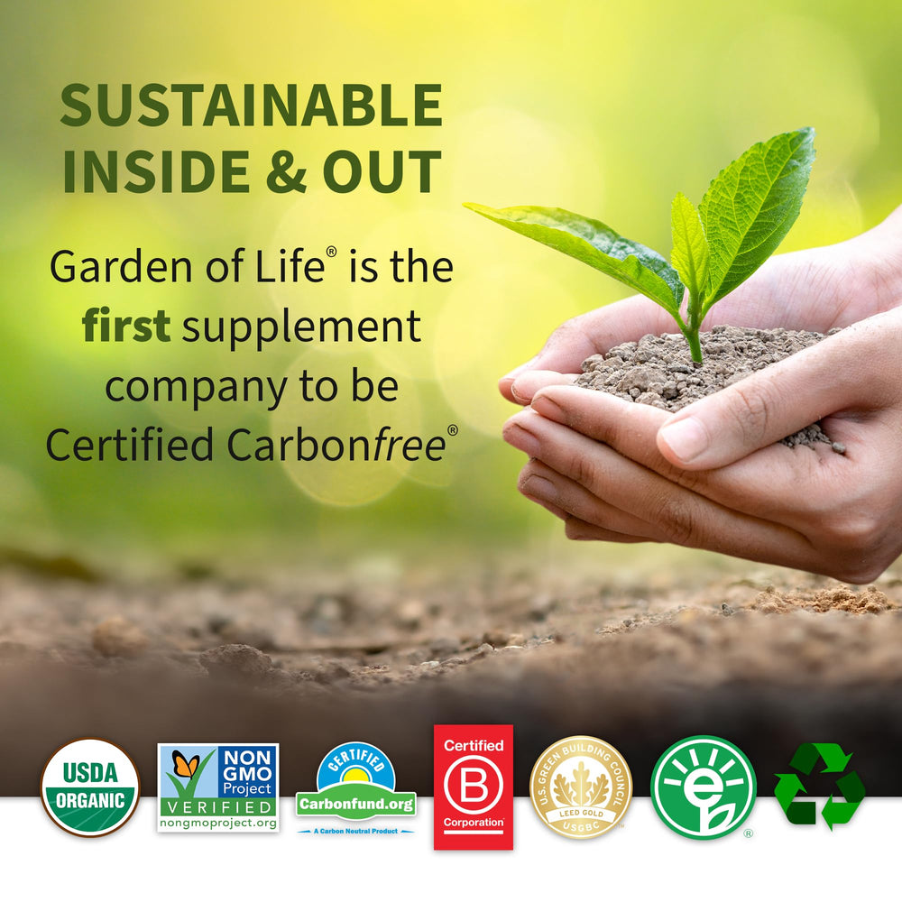 Garden of Life Raw B Complex gluten-free and dairy-free label