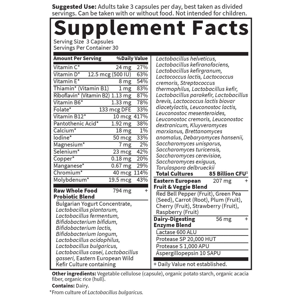 Garden of Life RAW Probiotics Men capsules arranged for immune and gut support.