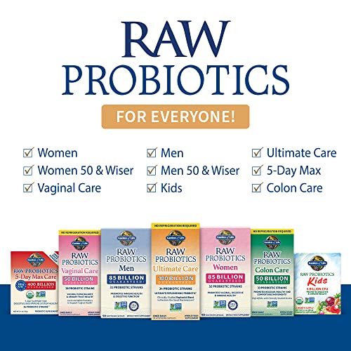 Garden of Life RAW Probiotics Men 90 capsules in packaging.
