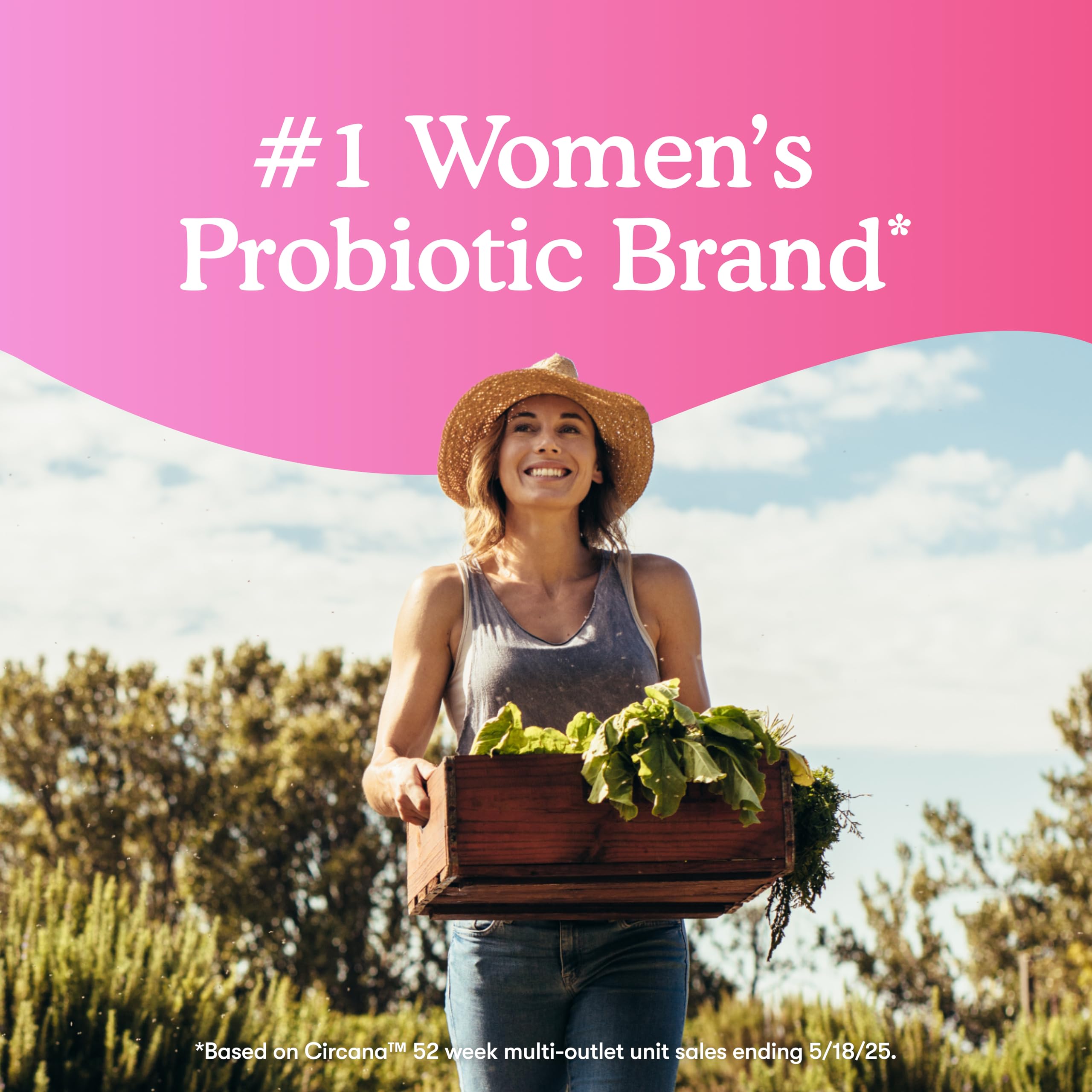 Close-up of Garden of Life Raw Probiotics for Women capsules showing high potency for immune and digestive support