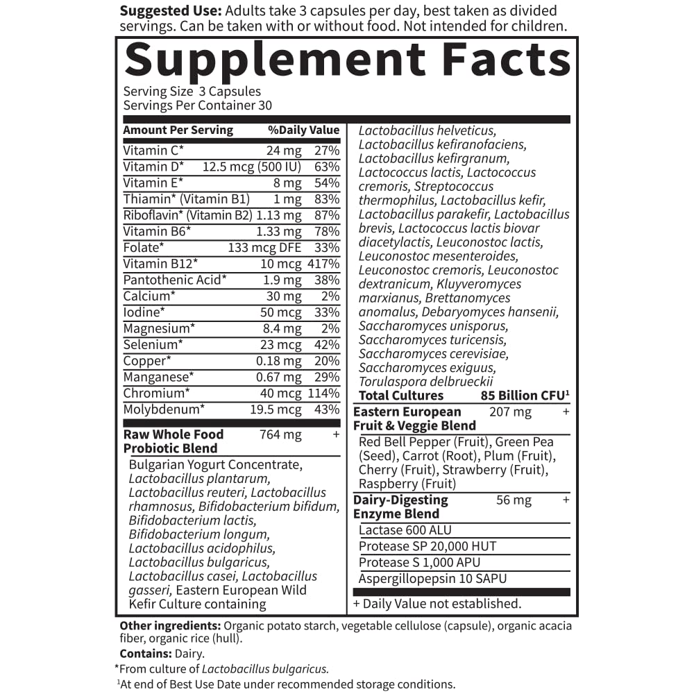 Note about refrigeration to preserve probiotic viability during warm months