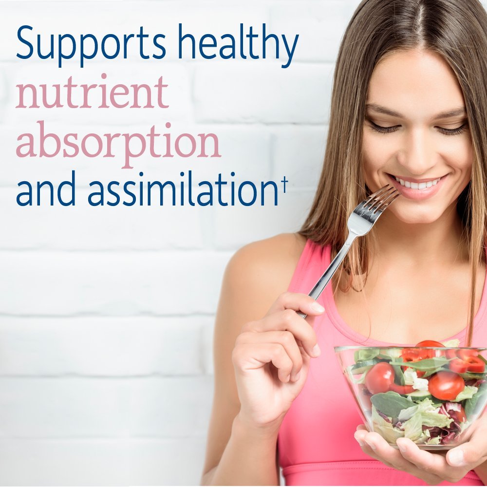 Bottle label featuring vitamins and minerals for overall wellness