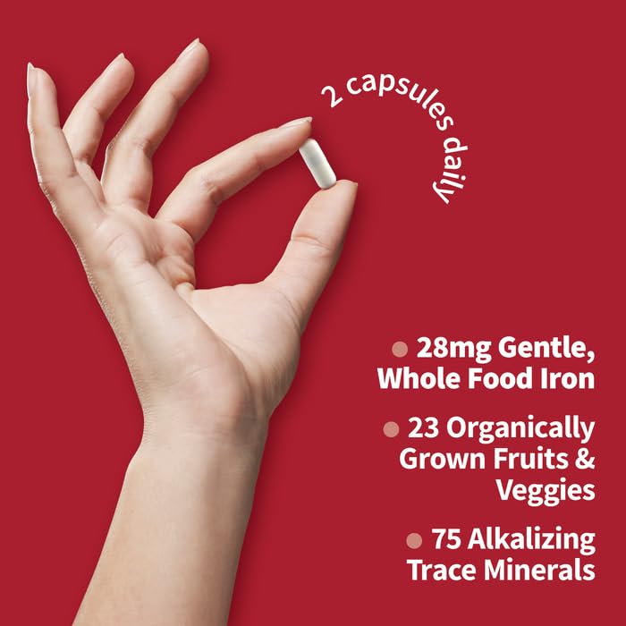 RAW Veggie Mineral Blend icon highlights 17 vegetables and 75 minerals.