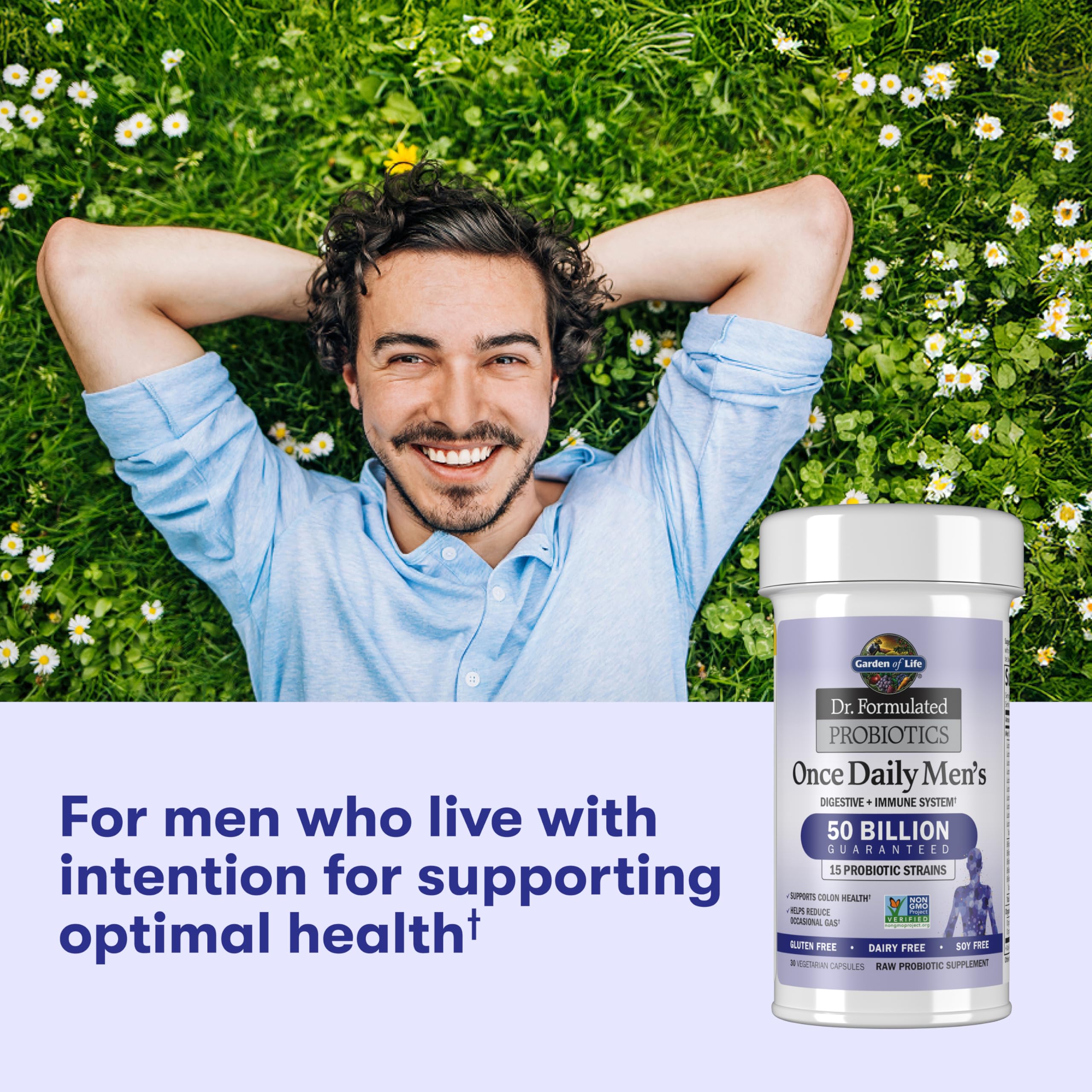 Garden of Life shelf-stable bottle demonstrates probiotic viability.